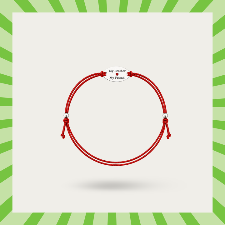 Blisse Allure - 925 Sterling silver My Brother My Friend Rakhi