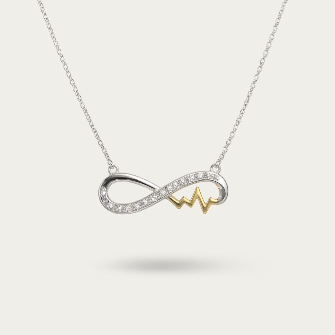 Infinity with heartbeat Necklace