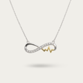 Infinity with heartbeat Necklace