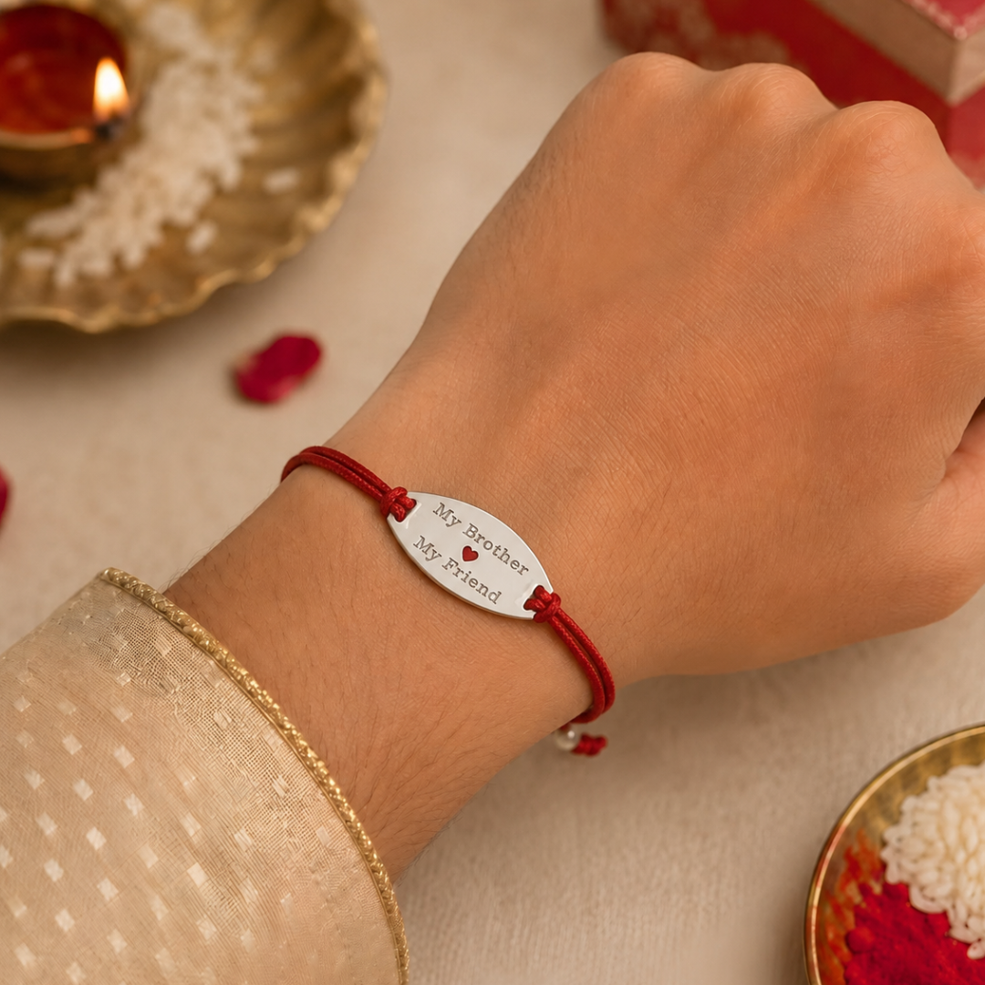 Blisse Allure - 925 Sterling silver My Brother My Friend Rakhi