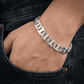 Chain bracelet with cubic zirconia stones for men - Blisseallure.in