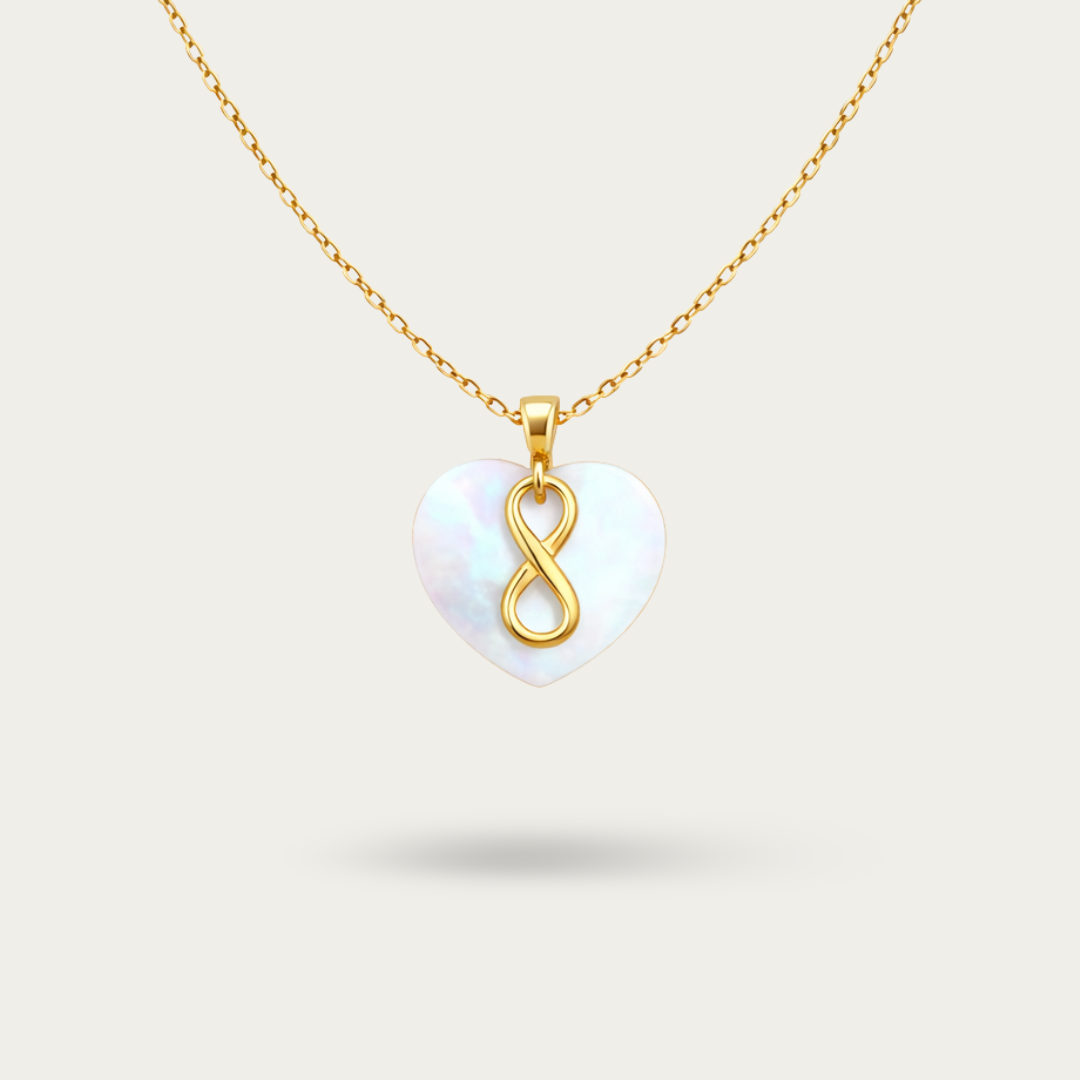 Mother of Pearl With Infinity Gold Pendant