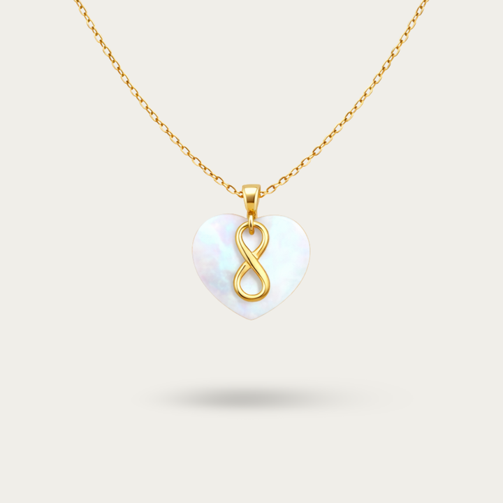 Mother of Pearl With Infinity Gold Pendant