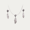 Baroque Pearl Shell Drop 925 Sterling SIlver Earrings & Pendant Set