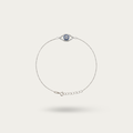 Blisse Allure 925 sterling with CZ evil eye bracelet rakhi for brother