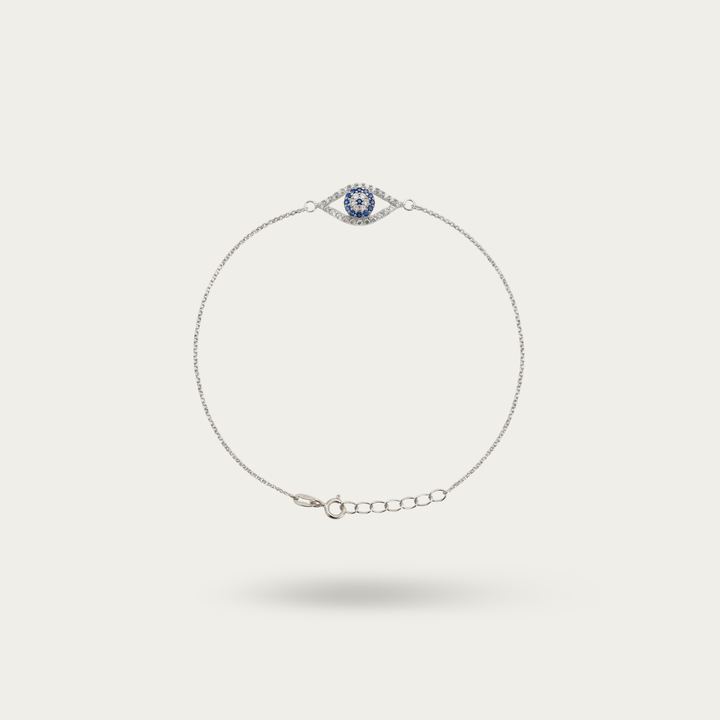 Blisse Allure 925 sterling with CZ evil eye bracelet rakhi for brother