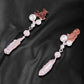 Raw Copper & Baroque Pearl Dangle 925 Sterling Silver Earrings