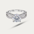 Blisseallure 925 Sterling silver Classic Solitaire Cubic Zirconia Promise Ring