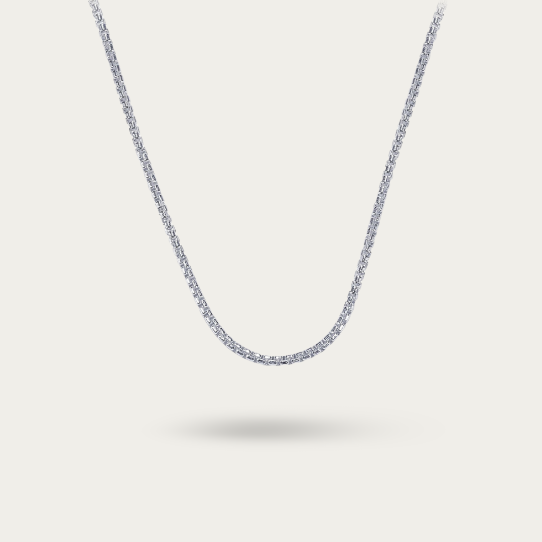 Box Chain – Rounded Links, Timeless Elegance For Men and Women