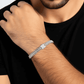 Marquise-Link Bracelet with CZ Detailing- Men