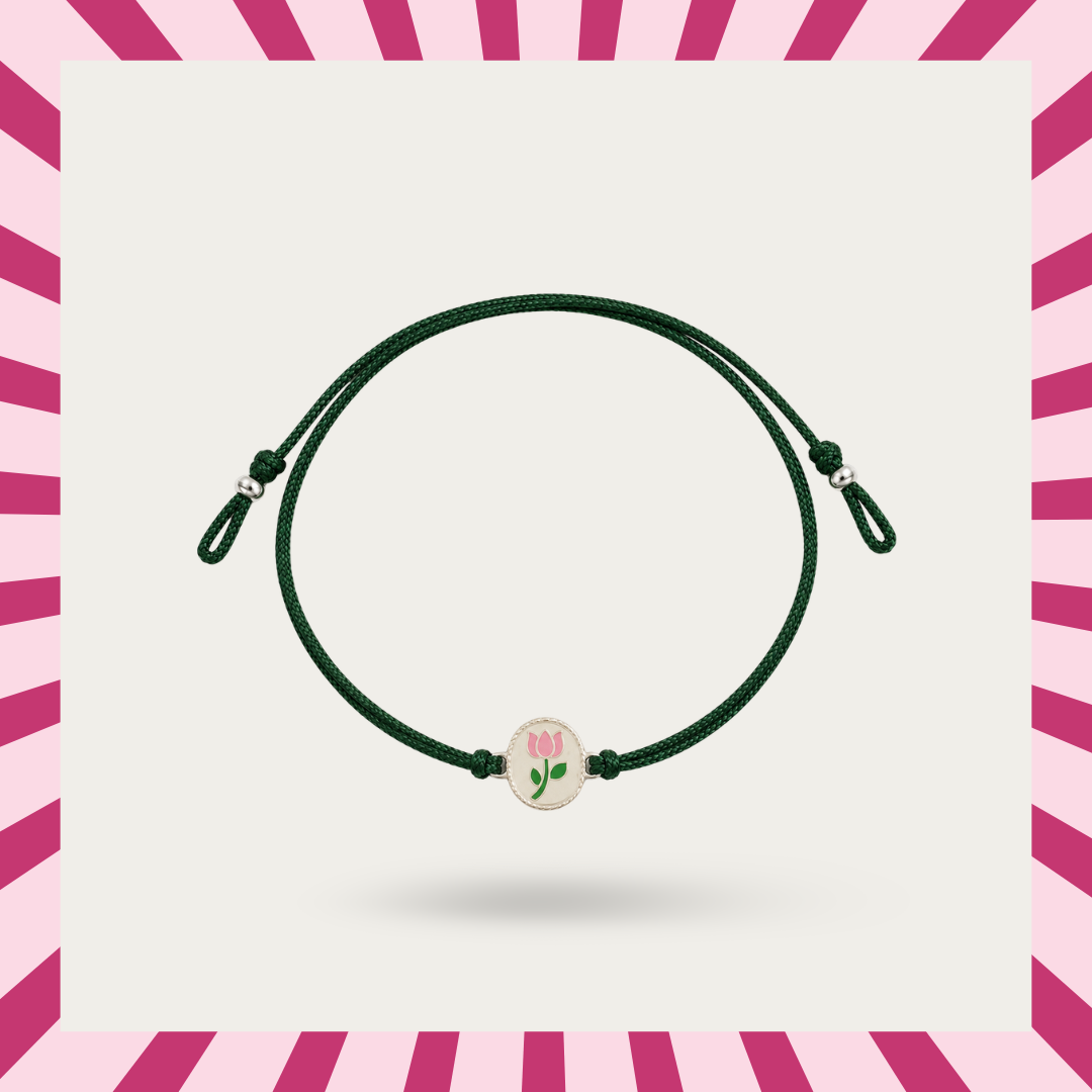 Blisse Allure Sterling Silver Lotus Rakhi for brother