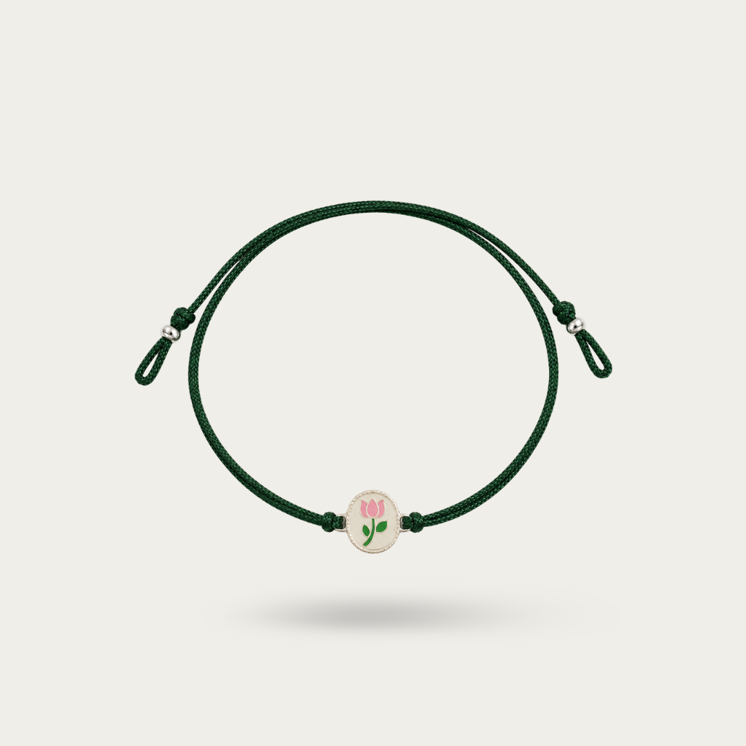 Blisse Allure Sterling Silver Lotus Rakhi for brother