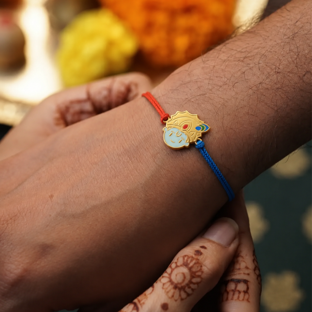 Blisse Allure Sterling Silver KRISHNA Rakhi for brother