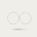 BlisseAllure – 925 Sterling Silver Twisted Radiance Hoop Earrings