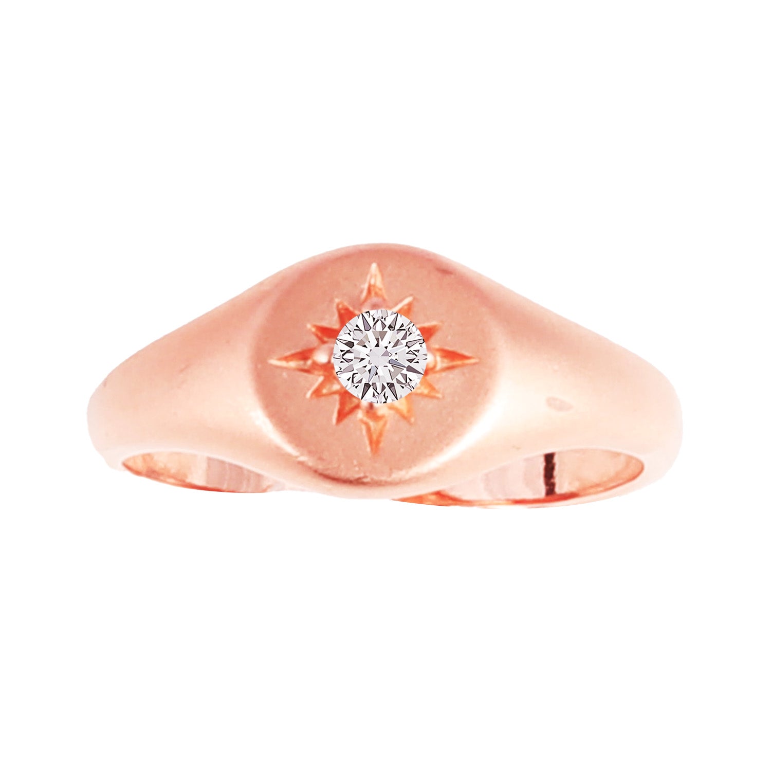 Blisse Allure 925 Silver Rose Gold Finish Ring For Men