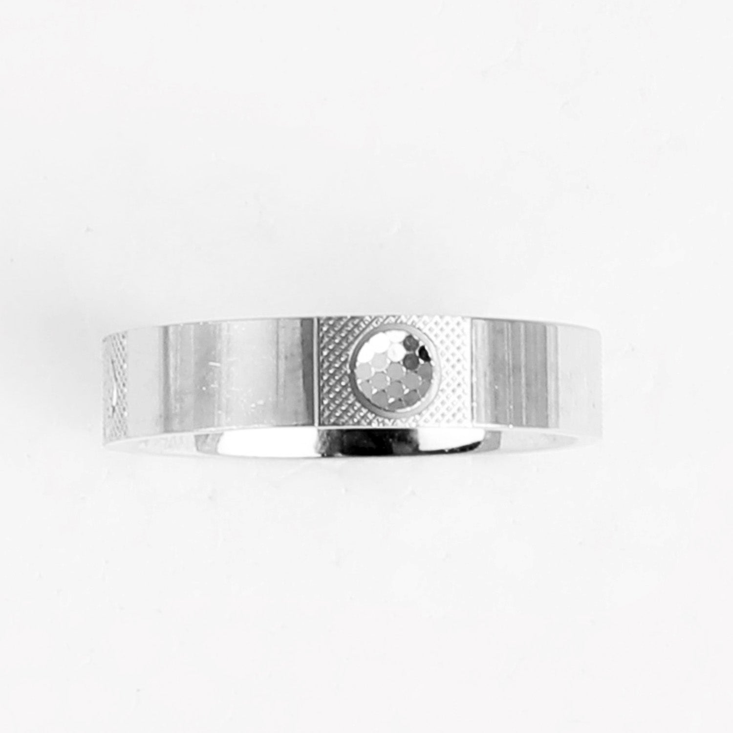 Blisse Allure 925 Pure Sterling Silver Band with Circular Jali Design For Men