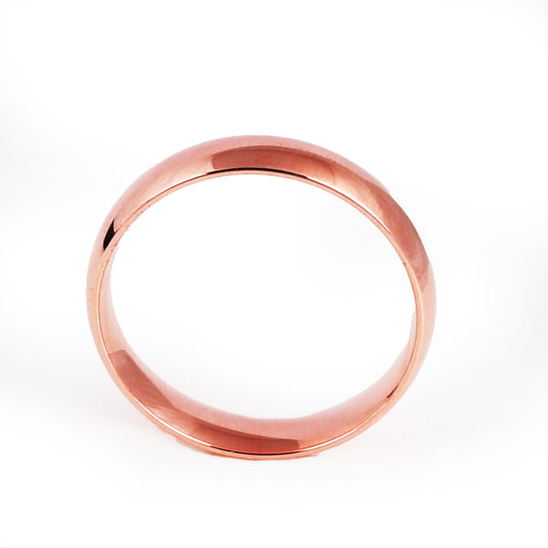 Blisse Allure 925 Sterling Silver Classic Band with Rose gold Finish For Men