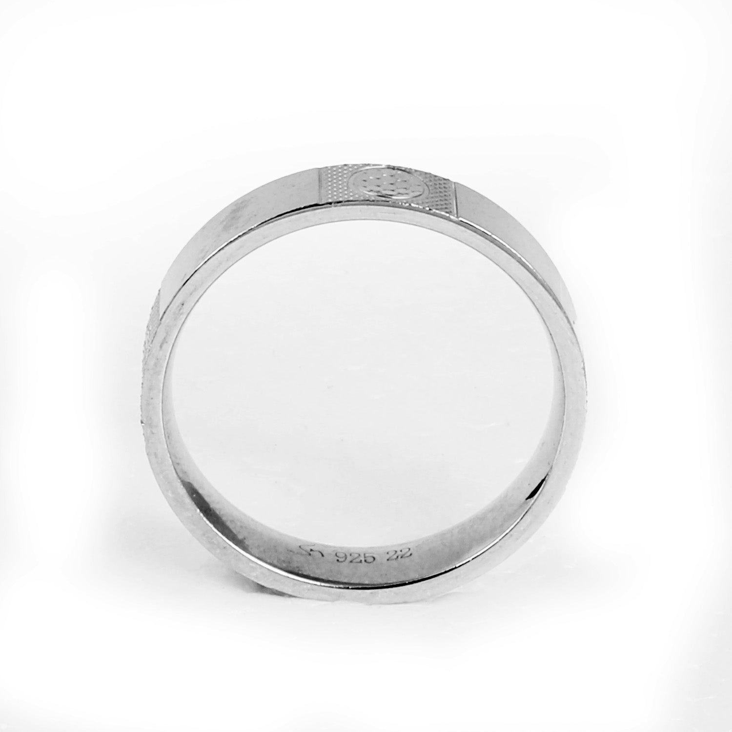 Blisse Allure 925 Pure Sterling Silver Band with Circular Jali Design For Men