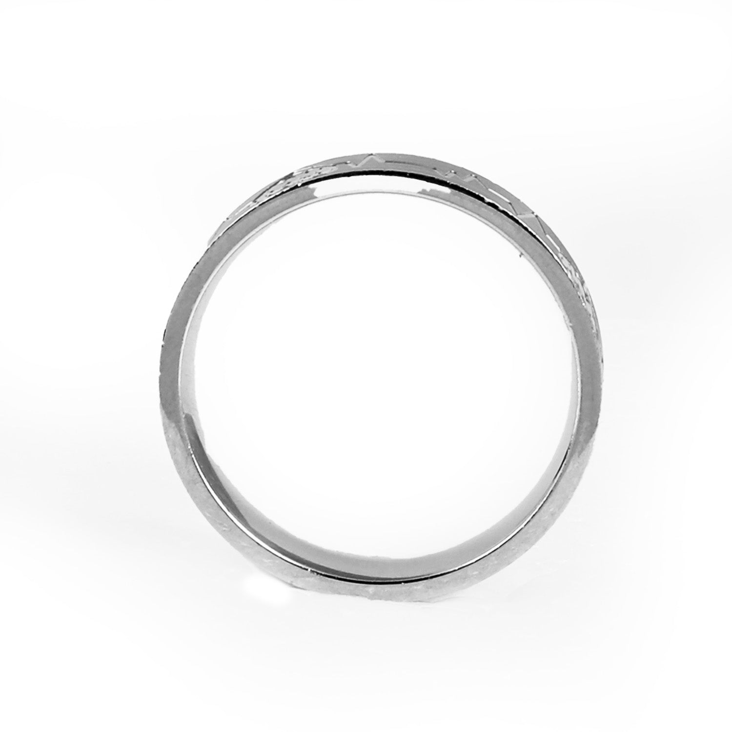 Blisse Allure Love Pulse 925 Sterling Silver Band For Men