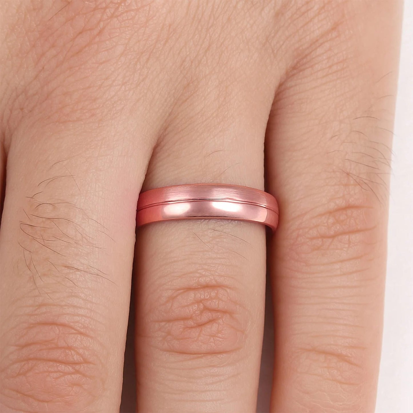 Rose Gold-Plated Band Ring - Blisseallure.in