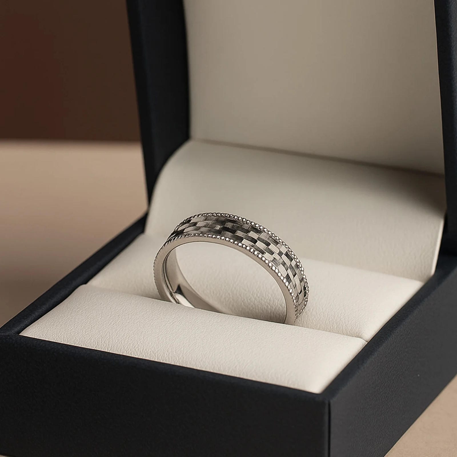 Ring with Diamond-Cut Pattern - Blisseallure.in