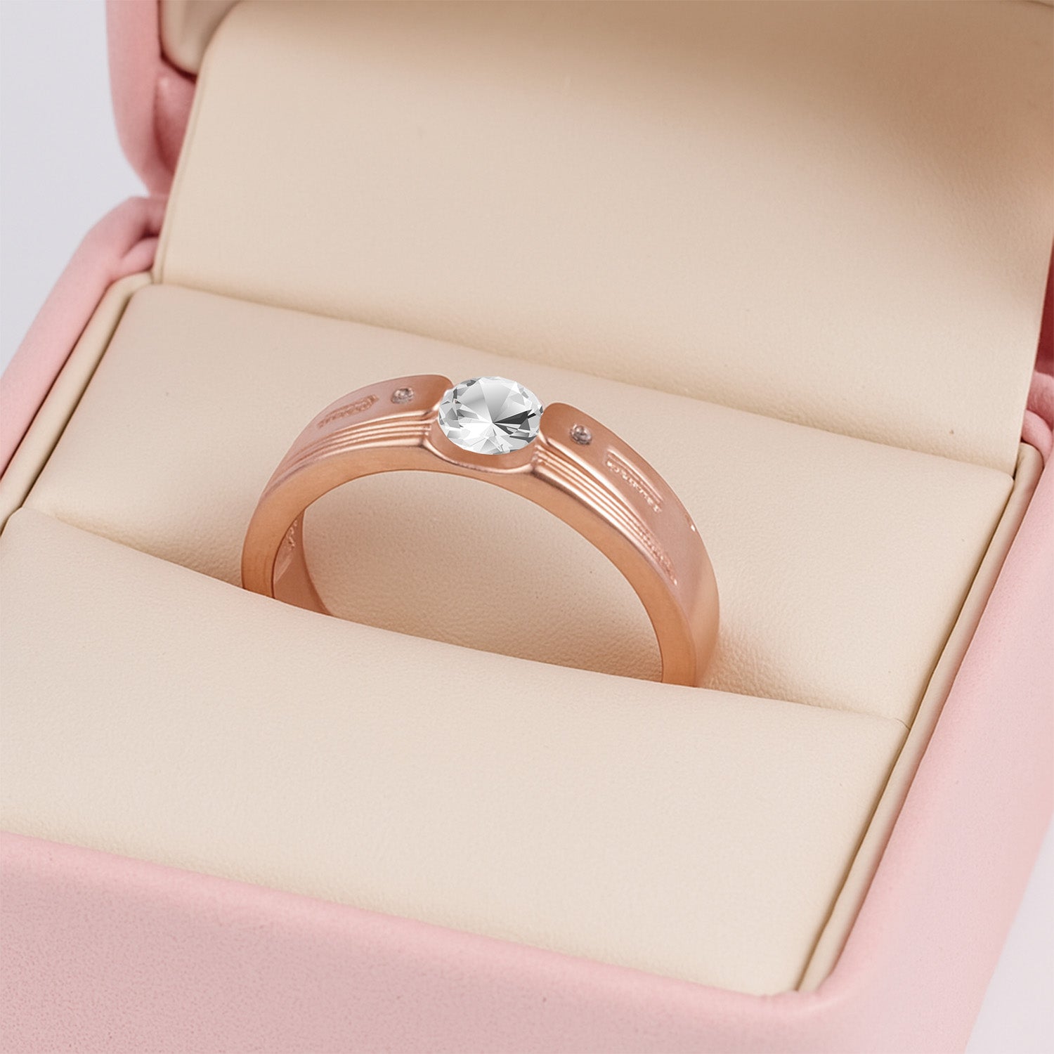 Blisse allure 925 Sterling silver Rose gold ring For Men