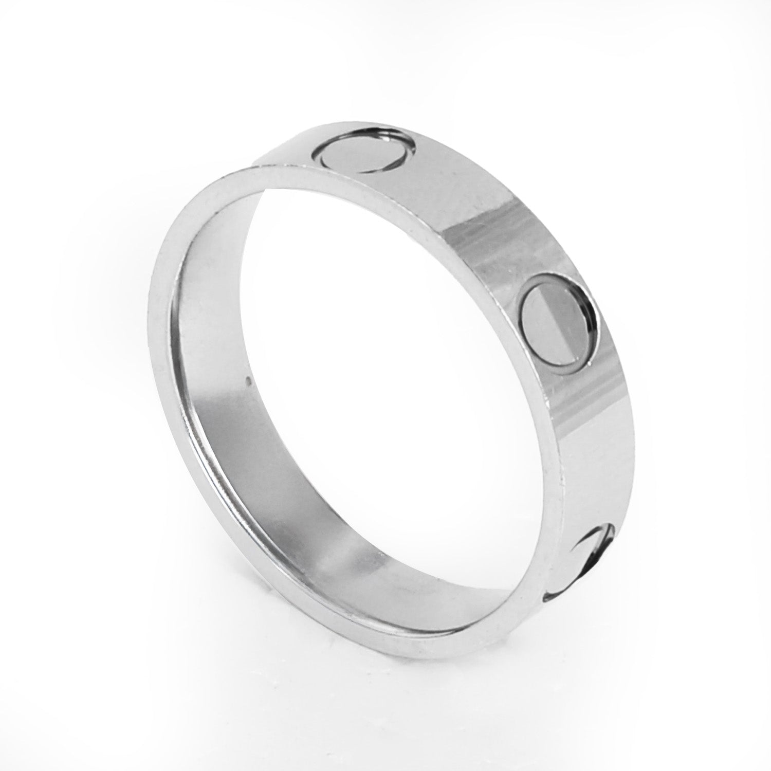 Blisse Allure 925 Sterling Silver Men's Band with Unique Round-Hole Design
