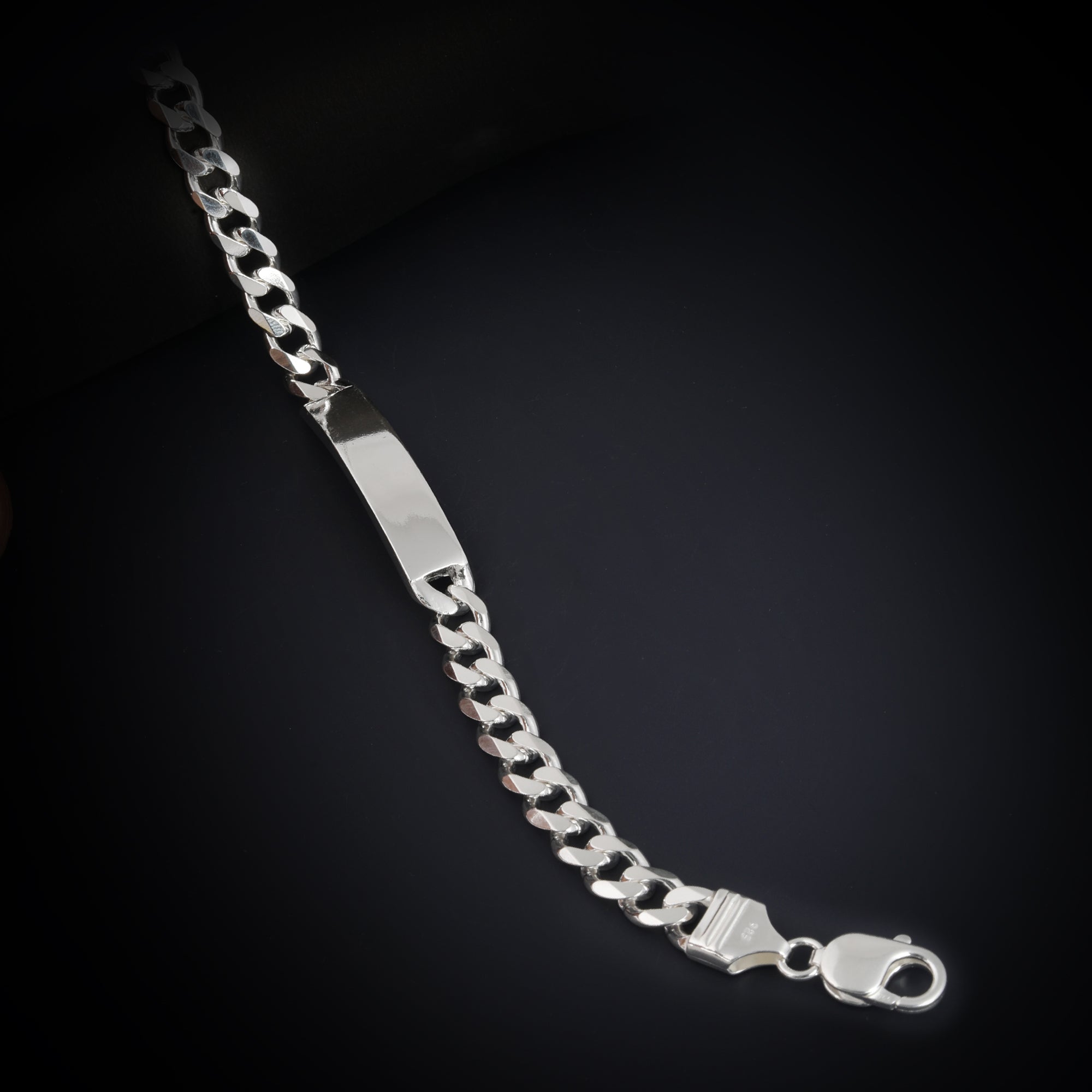 Blisse Allure 925 Classic Sterling Silver ID Bracelet for Men