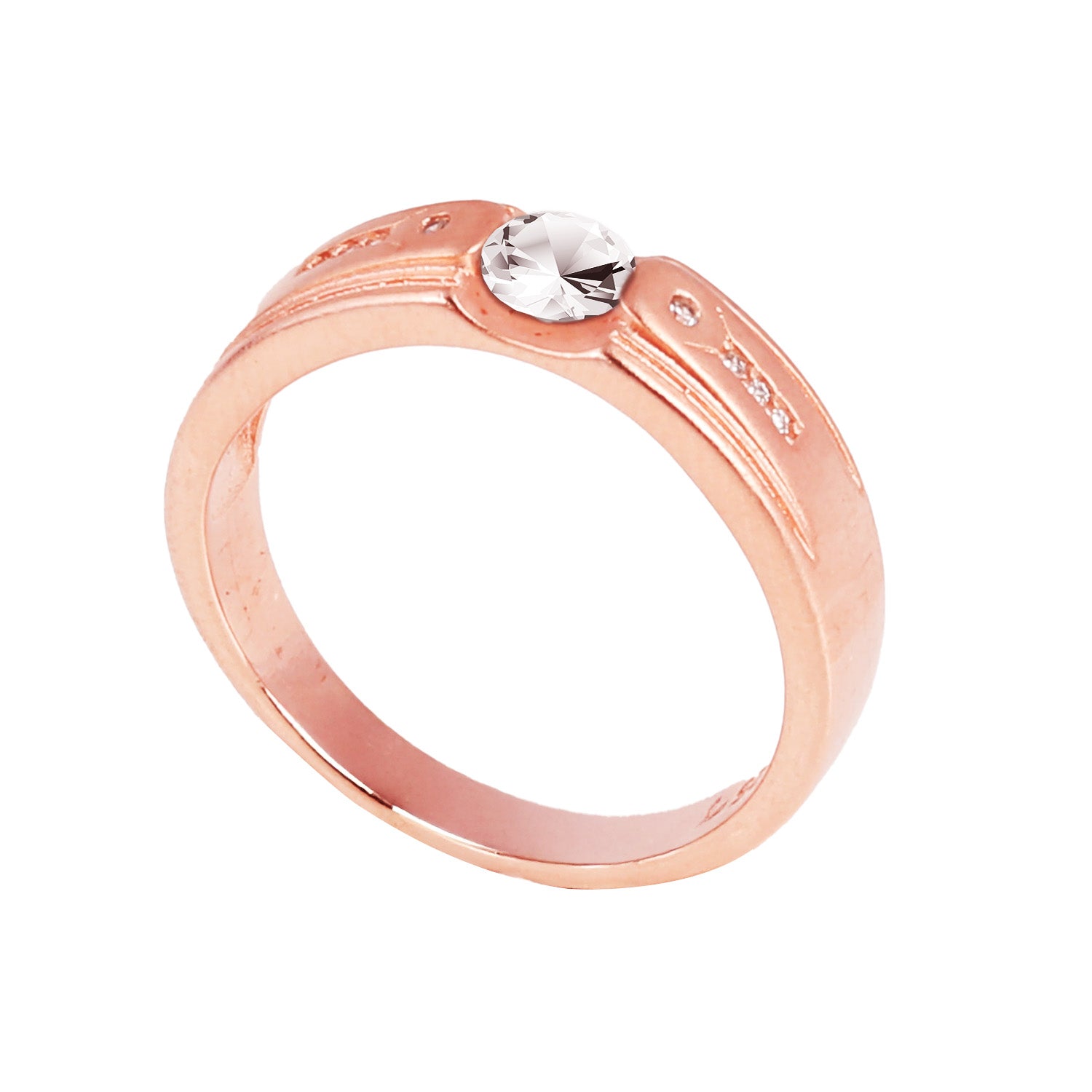 Blisse allure 925 Sterling silver Rose gold ring For Men