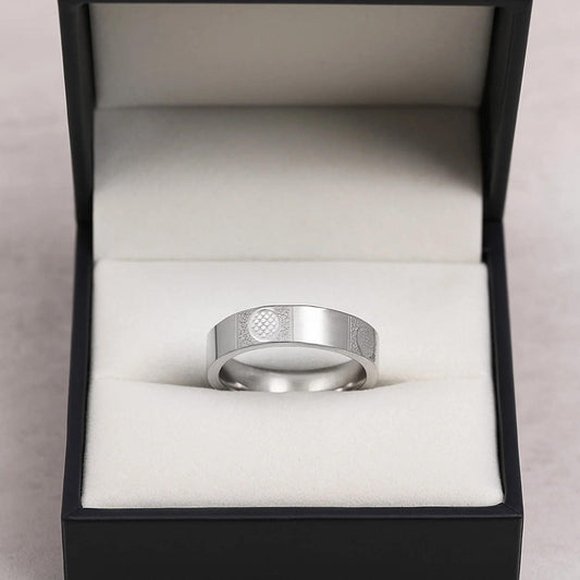 Ring with Circular Jali Design - Blisseallure.in