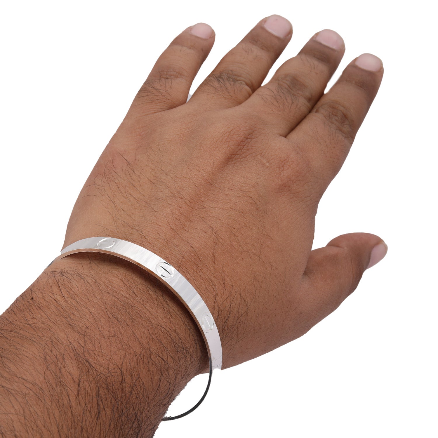 Blisse allure 925 Sterling silver Kada with cartier design For Men