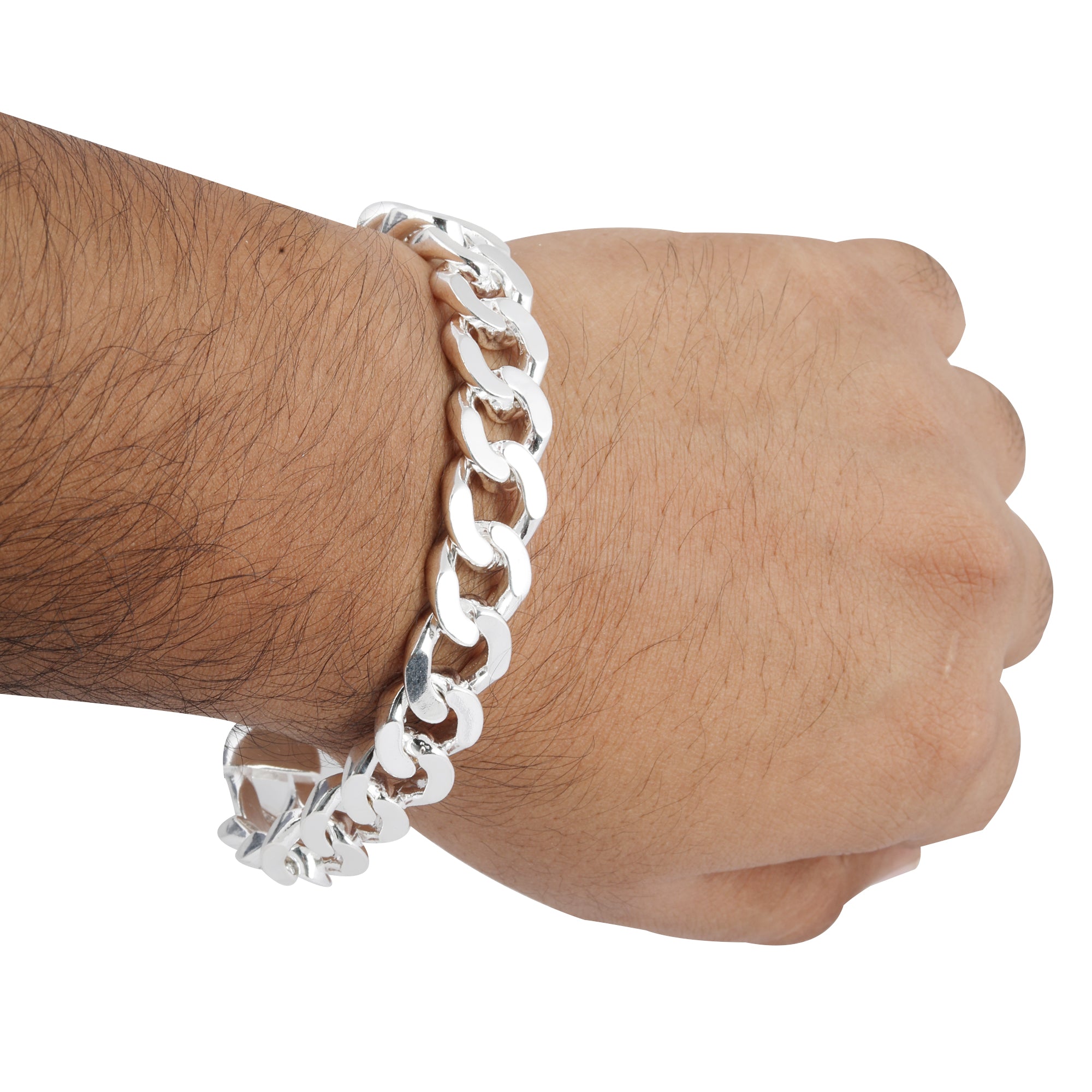 Blisse Allure 925 Heavy Casting Sterling Silver Men's Bracelet