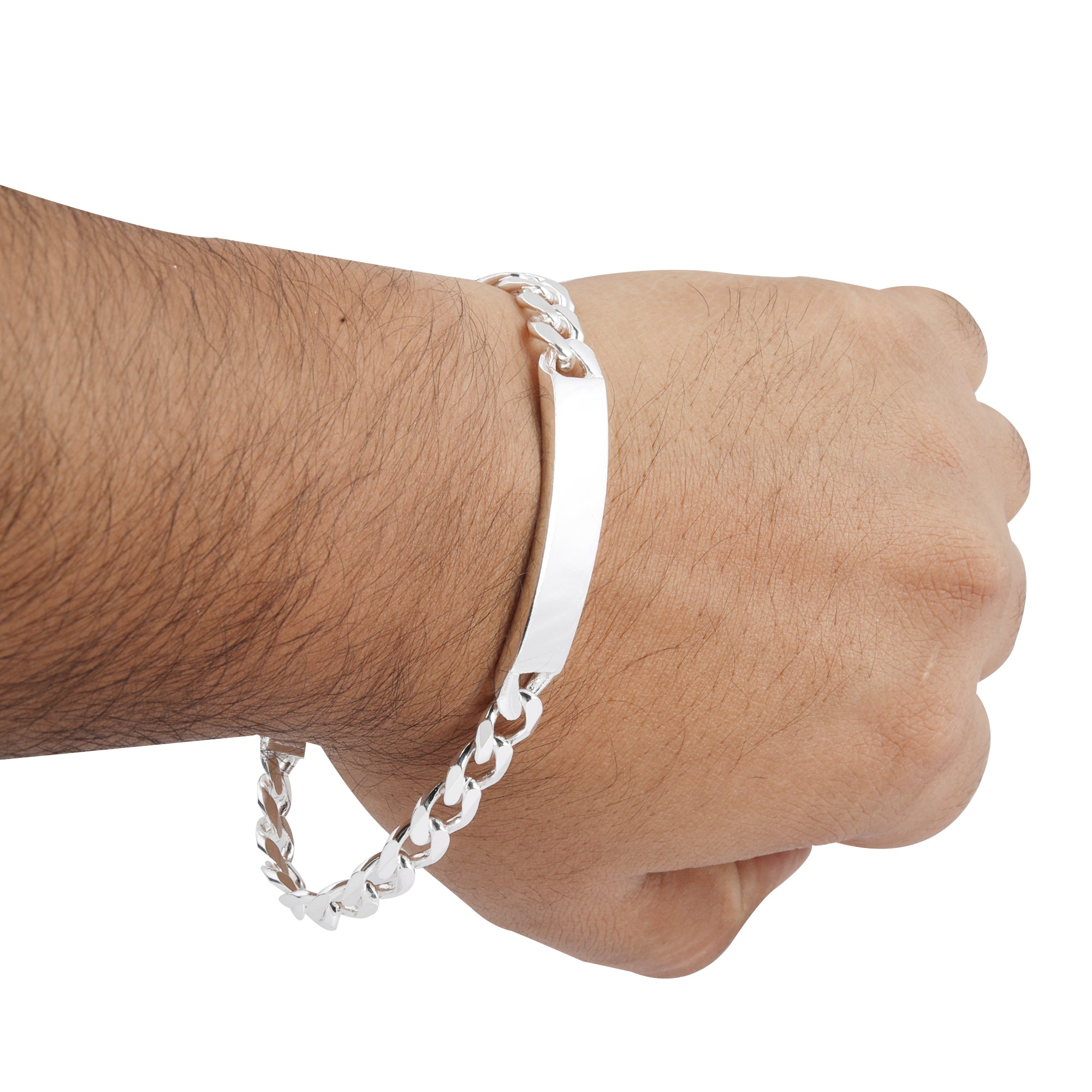 Blisse Allure 925 Classic Sterling Silver ID Bracelet for Men