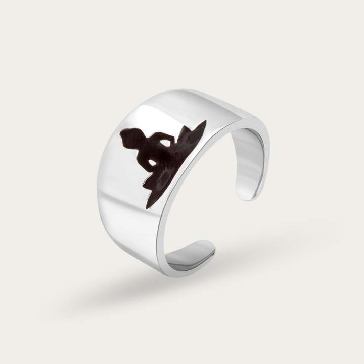 Blisse Allure – 925 Sterling Silver Meditating Buddha Band Ring