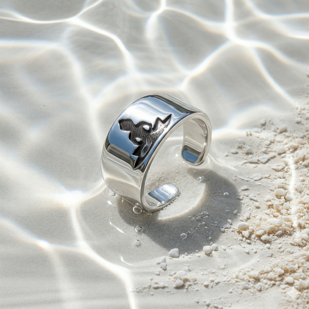 Blisse Allure – 925 Sterling Silver Meditating Buddha Band Ring