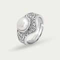 Blisse Allure – 925 Sterling Silver Vintage Pearl Statement Ring