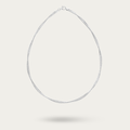 Blisse Allure – 925 Sterling Silver Sculpted Chain Necklace