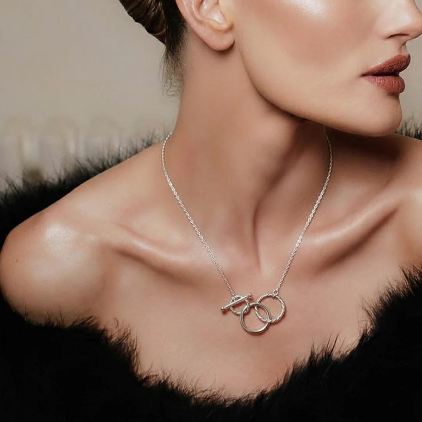 Entangled Circles Necklace - Blisseallure.in