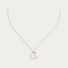 Blisse Allure Sterling Silver Big Heart Pendant Necklace