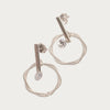Groove Earrings with CZ Stud - Blisseallure.in