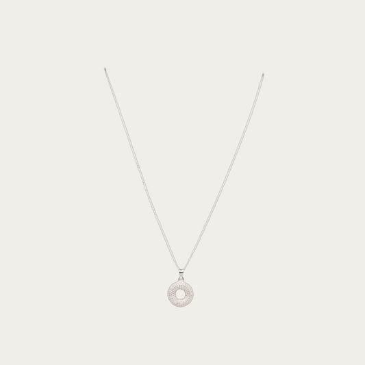 Blisse Allure Sterling Silver Doughnut pendant with silver chain