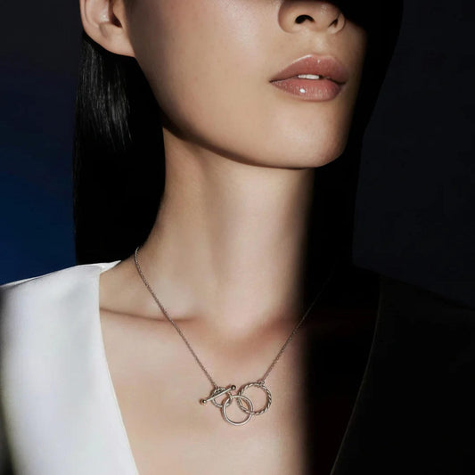 Entangled Circles Necklace - Blisseallure.in