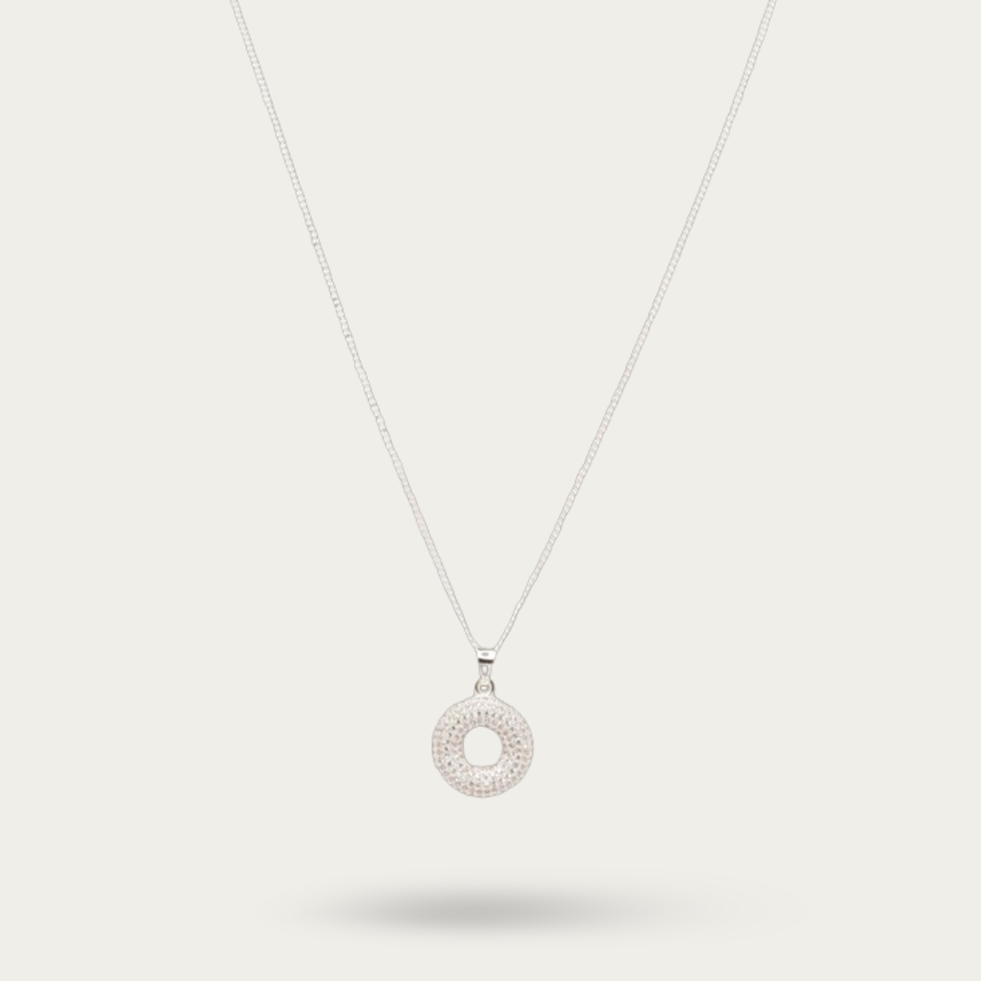 Blisse Allure Sterling Silver Doughnut pendant with silver chain