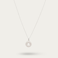 Blisse Allure Sterling Silver Doughnut pendant with silver chain