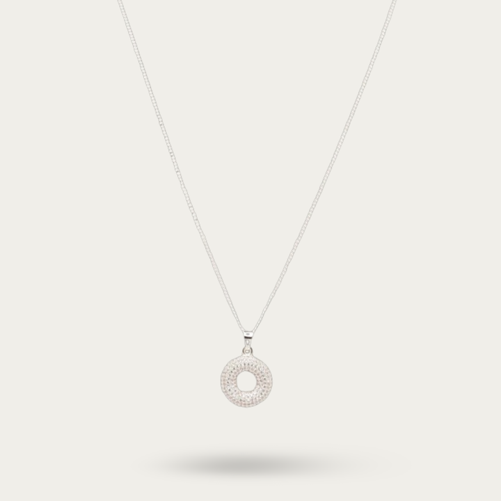 Blisse Allure Sterling Silver Doughnut pendant with silver chain