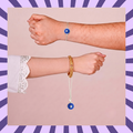 Blisse Allure Sterling Silver Evening Star Rakhi and Lumba Combo
