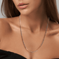 Triple Tone Box Link Chain Necklace for Women - Blisseallure.in