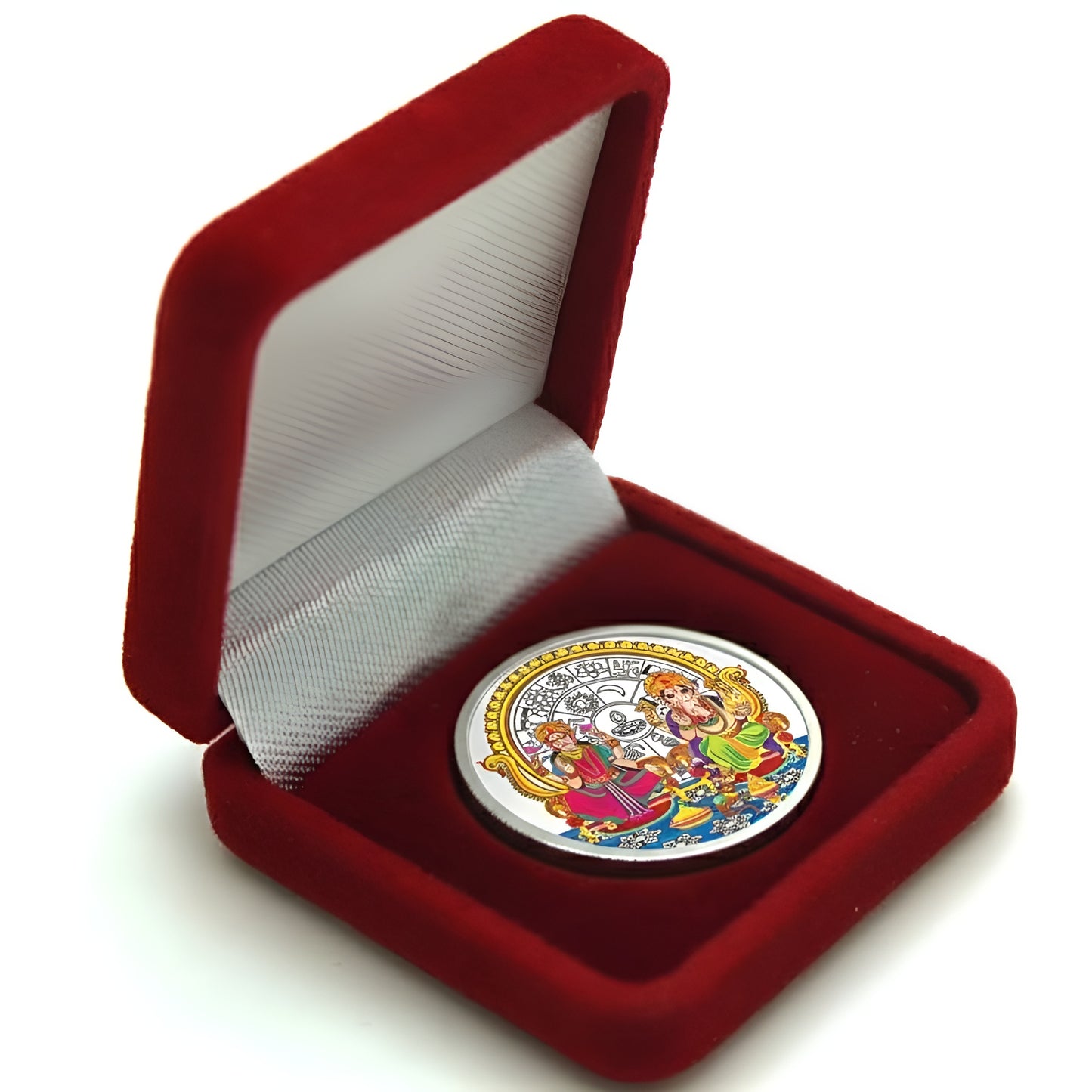 SHRI LAKSHMI GANESH SILVER COIN 10 GM BY ACPL