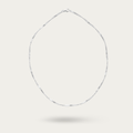 Blisse Allure – 925 Sterling Silver Sleek Texture Chain Necklace
