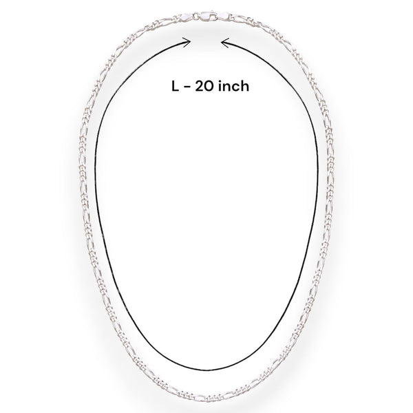 Blisse Allure 925 Sterling Silver Unisex Chain With Interlinks
